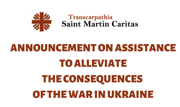 Announcement on assistance to alleviate the consequences of the war in Ukraine