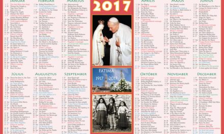 katolikus naptar 2017