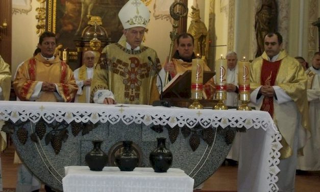 Olajszentelési szentmise Munkácson
