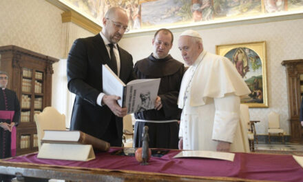 A pápa fogadta Ukrajna miniszterelnökét