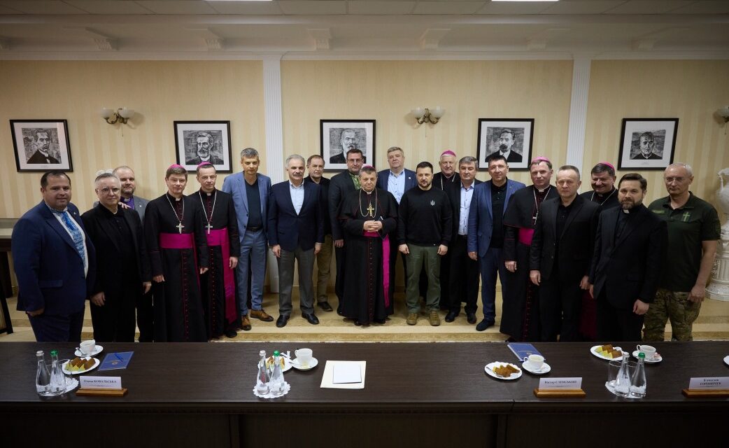 Római katolikus püspökök találkozója Ukrajna elnökével