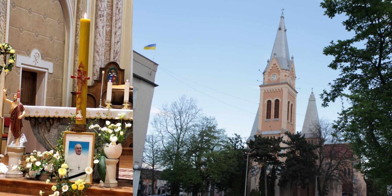 Gyászmise Ferenc pápáért a munkácsi Szent Márton-székesegyházban