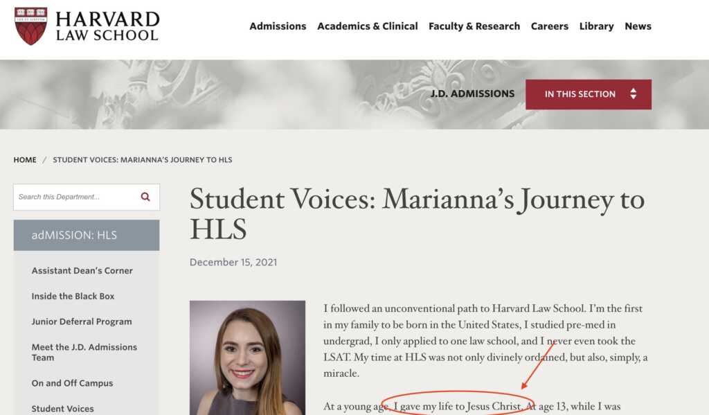 Студентка Маріанна Маркес опублікувала приголомшливий пост про свою віру на сайті Гарвардського університету