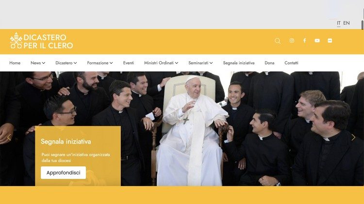 Дикастерія в справах духовенства представила оновлений сайт