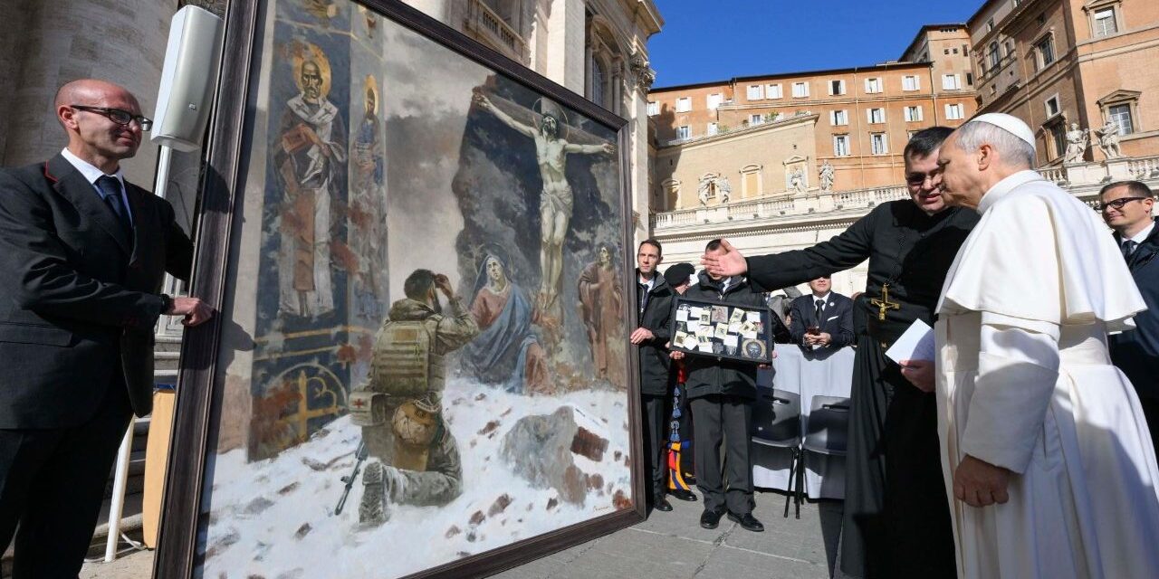 «Молитва»: Папі Леву XIV подарували картину українського художника