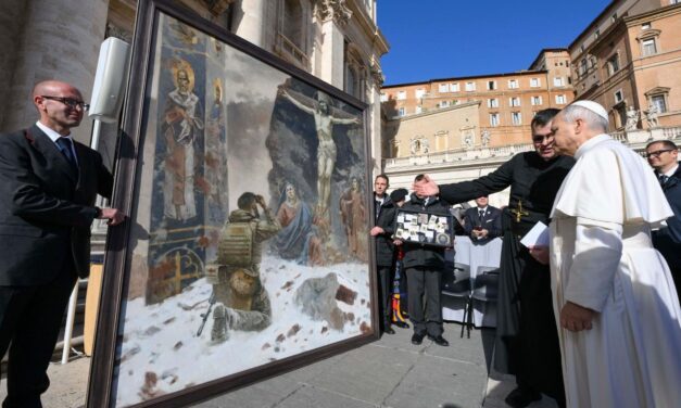 «Молитва»: Папі Леву XIV подарували картину українського художника