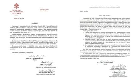 Єпископські свячення лефевристів: проголошено відлучення від Церкви